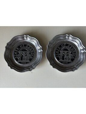 Bub Creations Bladensburg Md Metal Plate Coasters State Of Georgia Set Of 2